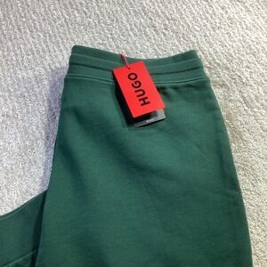 Hugo Boss Dapozip Mens Open Green Jersey Jogger Sweatpants Size L NWT